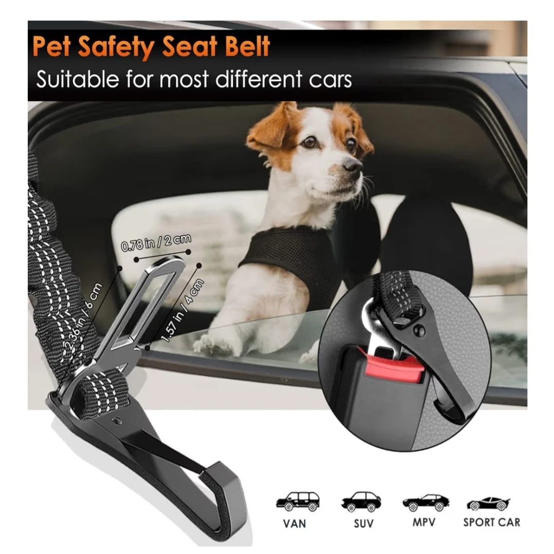 Slowton Pet Safety Seat Belt - Adjustable - photo 4