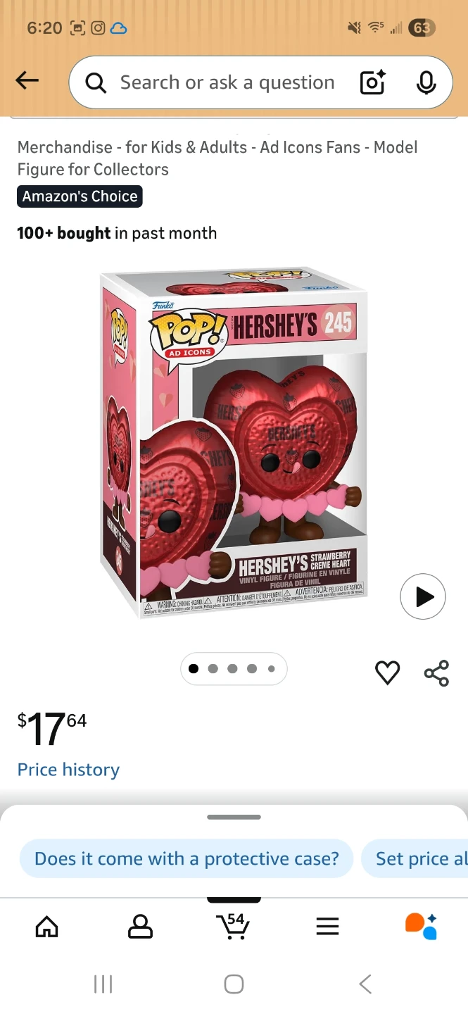 Funko Pop! Hershey's Strawberry Creme Heart 245 Vinyl Figure