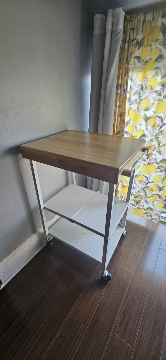 3-tier Foldable Wheeled Kitchen Island Cart