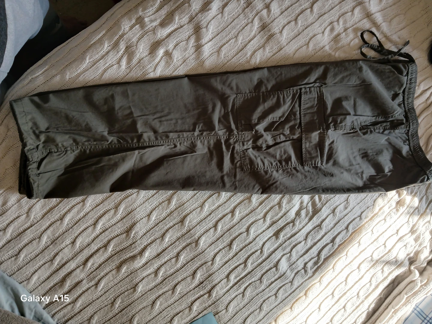 Tahari Cargo Pants XL/TG Army Green Cotton Blend