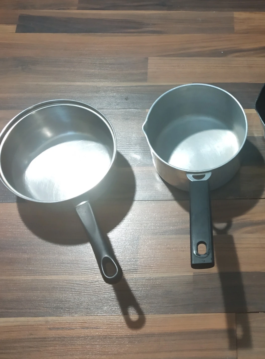 Stainless steel heavy bottom sauce pans for sale.