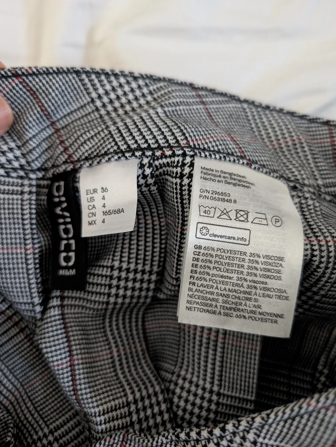 H&M Plaid Pleated Miniskirt Skirt Cute Skirt Schoolgirl - photo 3