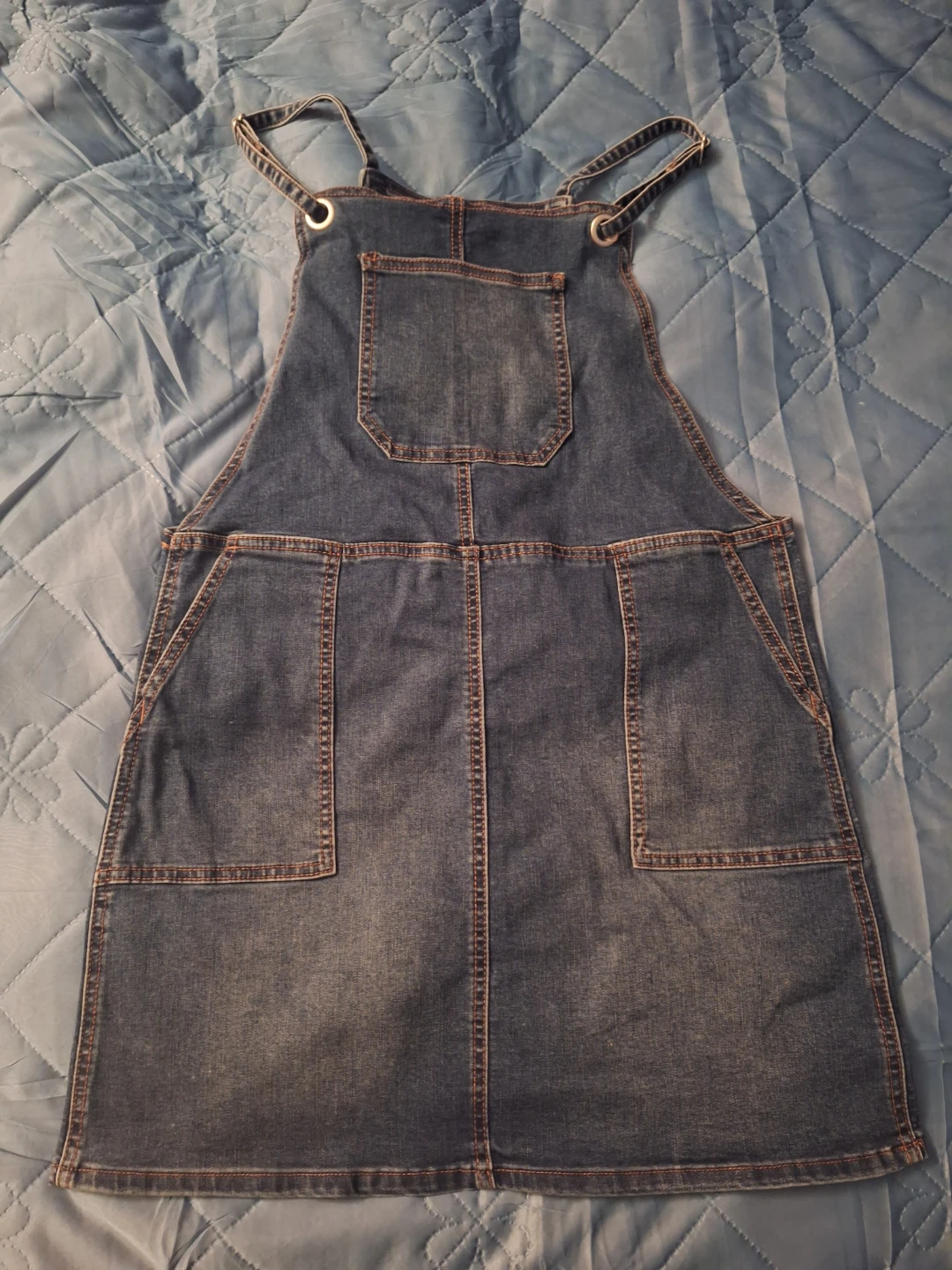 Small Denim Jumper Dress 👗