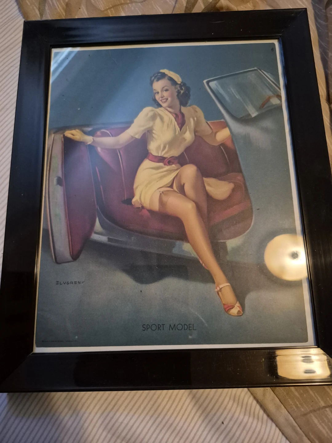 Vintage Elvgren "Sport Model" Pin-up Art Print