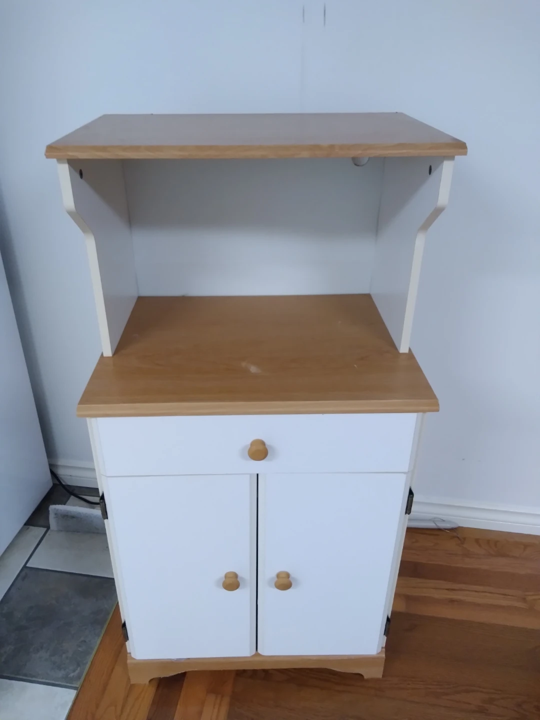 Kitchen microwave cart