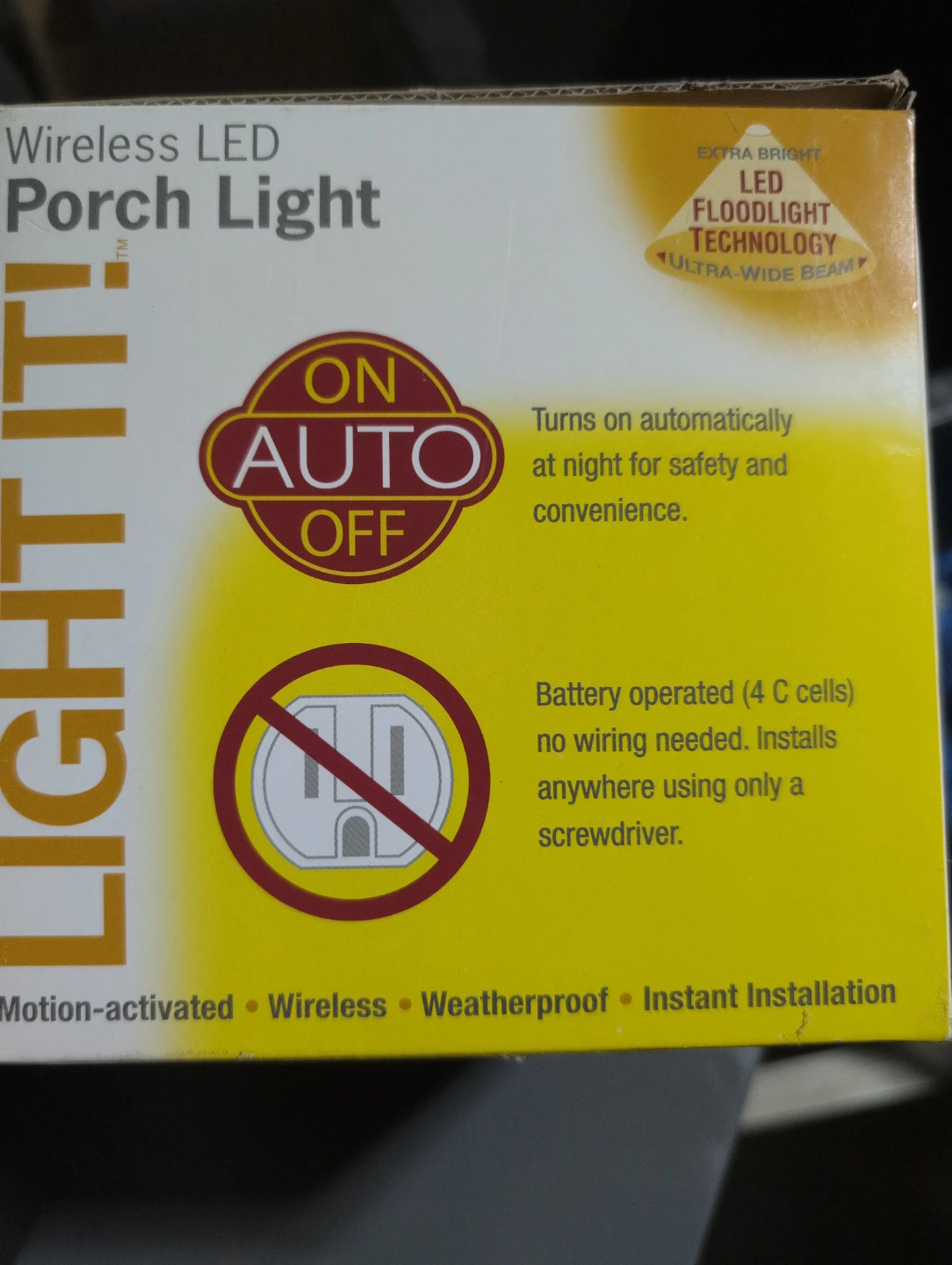 LIGHT IT! Wireless LED Porch Light - White - photo 2