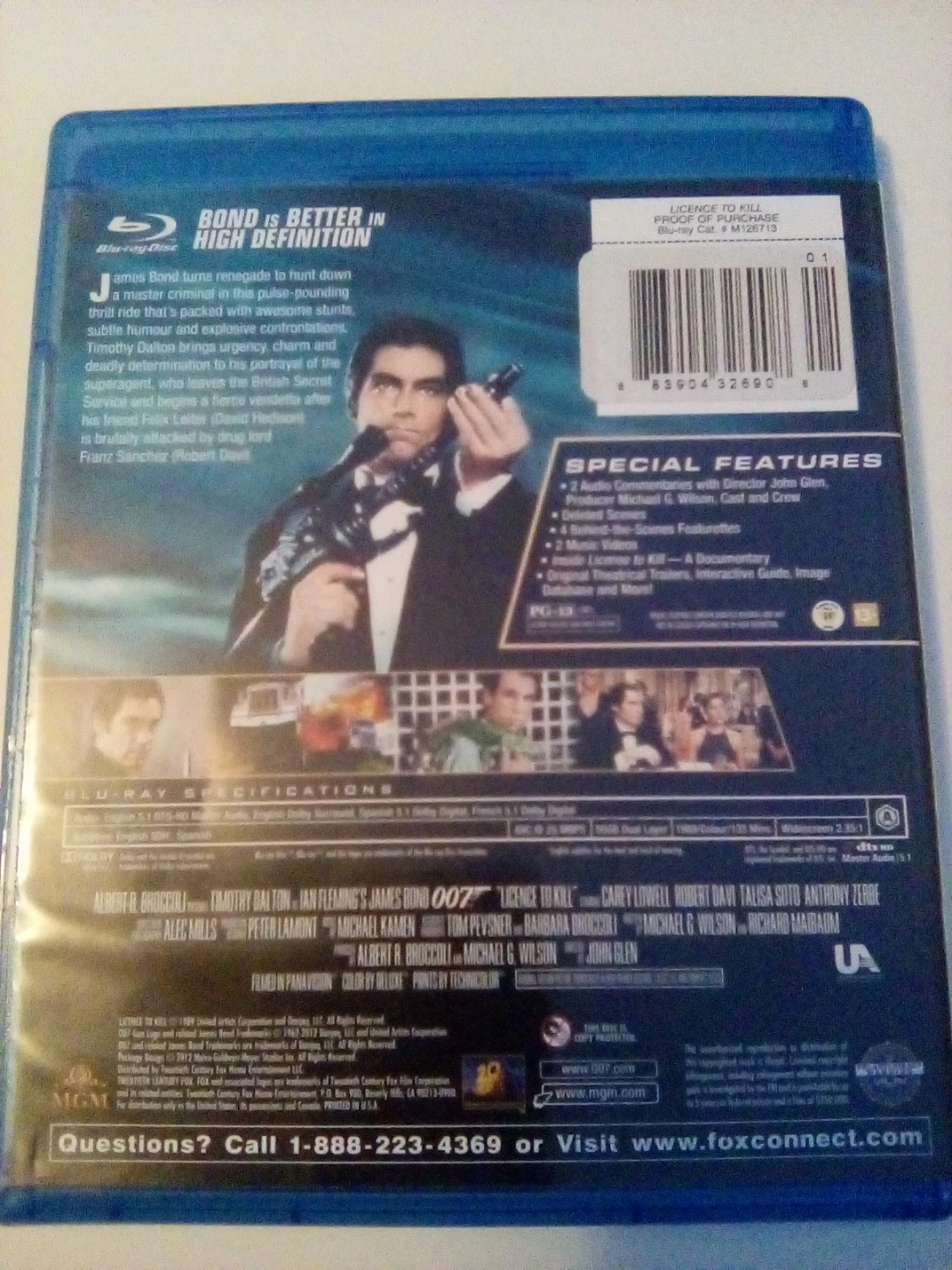 James Bond Licence to Kill Blu-ray - photo 2