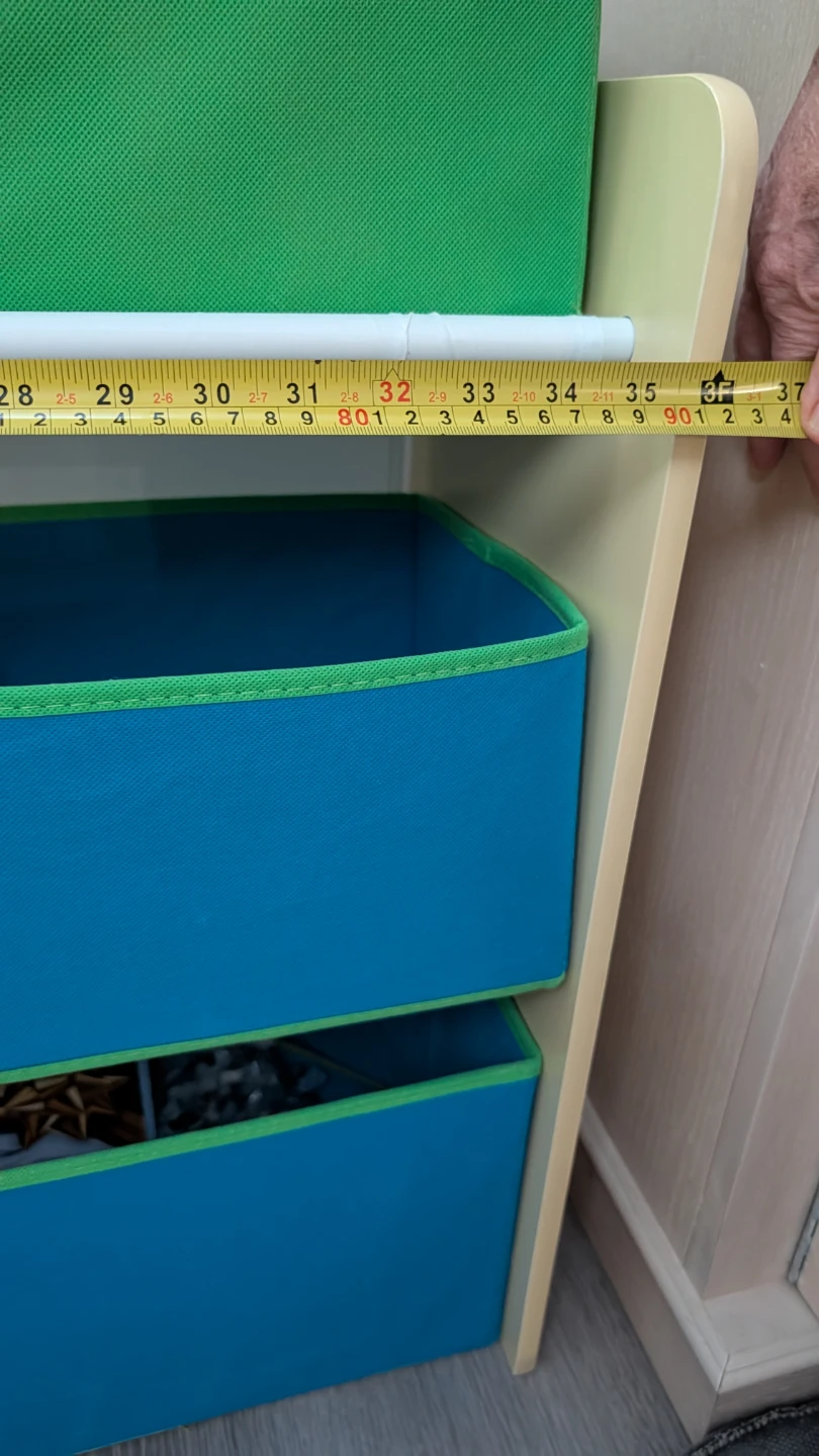 Kids' Toy Storage Shelf with Bins - photo 2