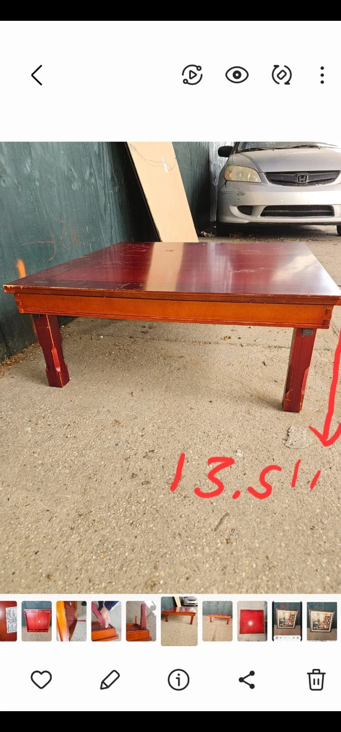 Traditional Korean Wooden Low Table - photo 2
