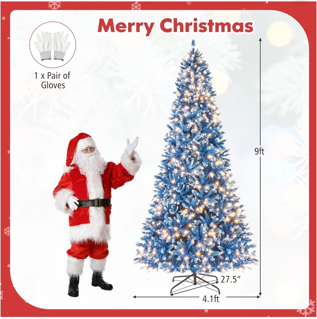 9ft Blue Artificial Christmas Tree - photo 3