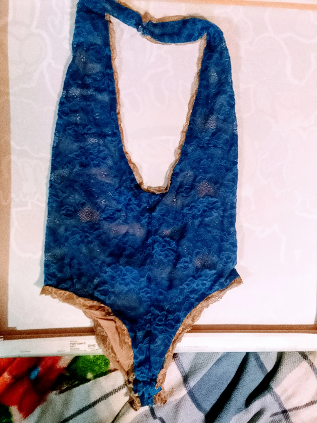 Blue Lace Bodysuit