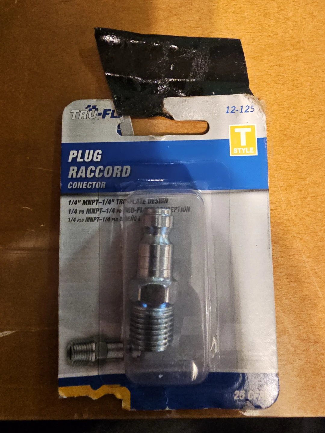 Tru-Flate 1/4" MNPT Plug Raccord