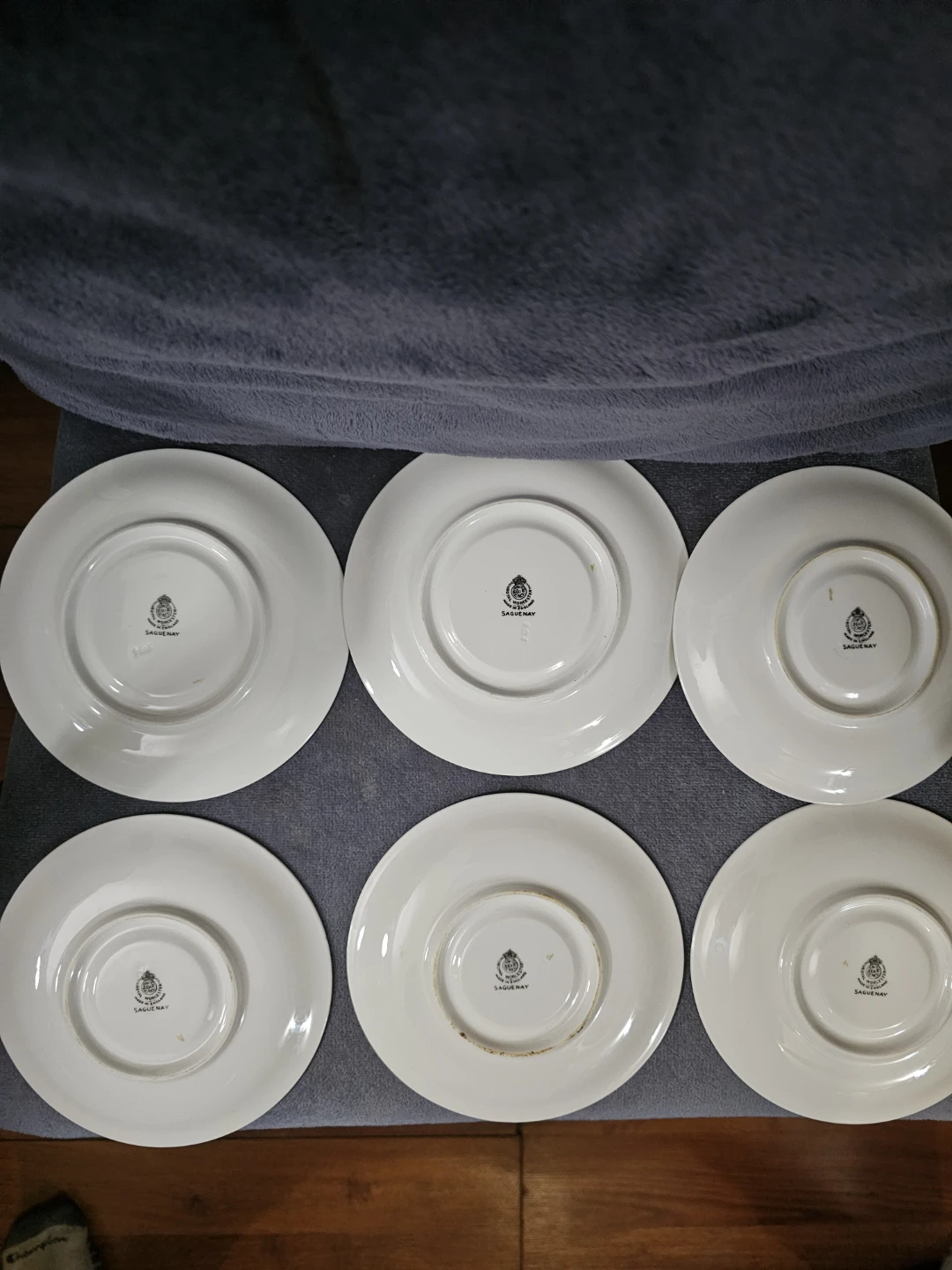 Royal Worcester Saguenay Saucer Set Of 6 - photo 2