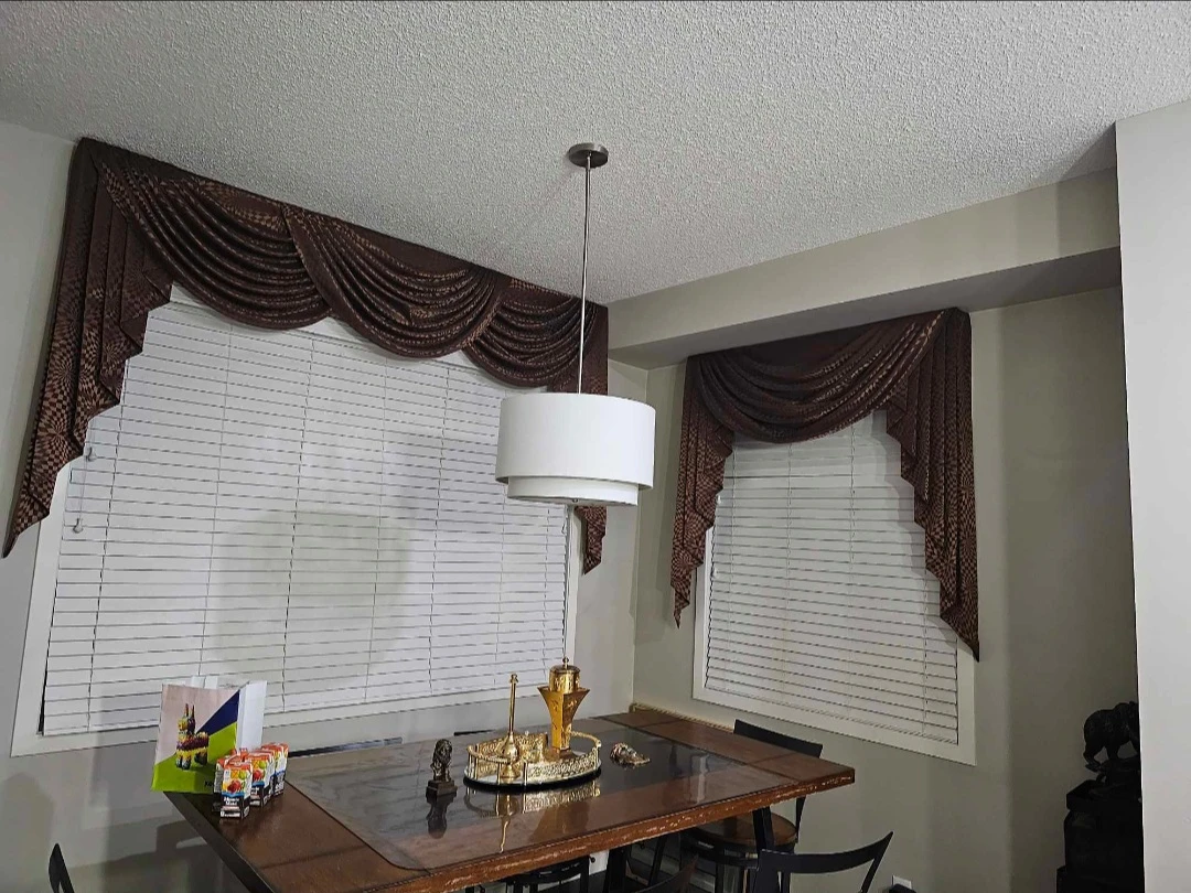 Brown Window Valance