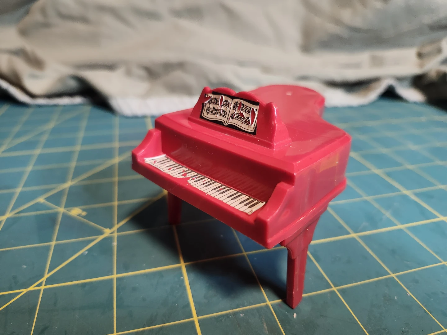 Vintage Red Dollhouse Furniture Set - Desk, Sofa, Piano, Chair - photo 3
