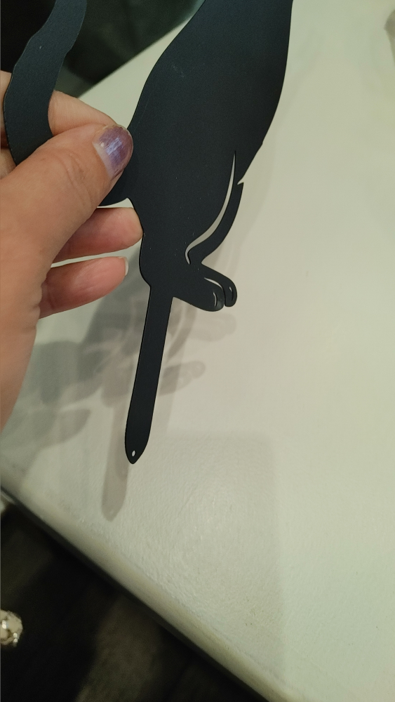Black Cat and Butterfly Metal Garden Stake - photo 4