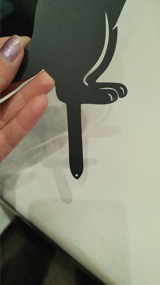Black Cat and Butterfly Metal Garden Stake - photo 5
