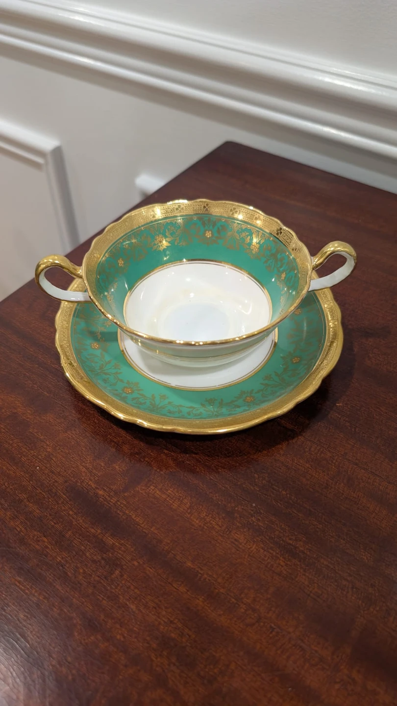 Aynsley tea cup or Soup Cup and Saucer Set - photo 3