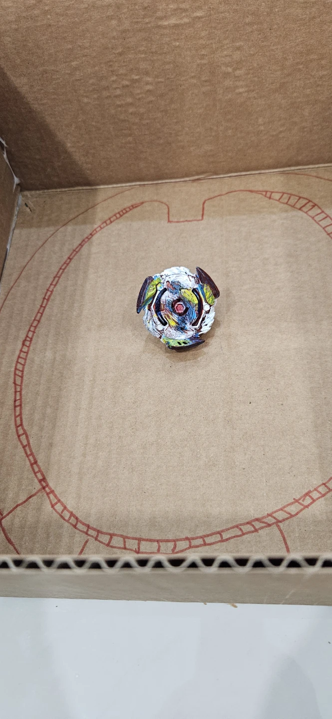 Colorfully painted beyblade