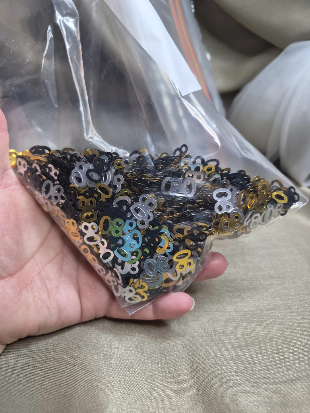 Huge Lot of Tiny 80 Confetti Party Decor