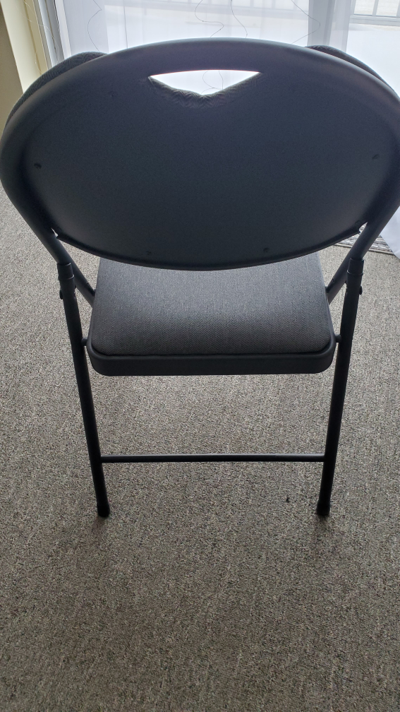 2 Grey Folding Chairs - photo 4