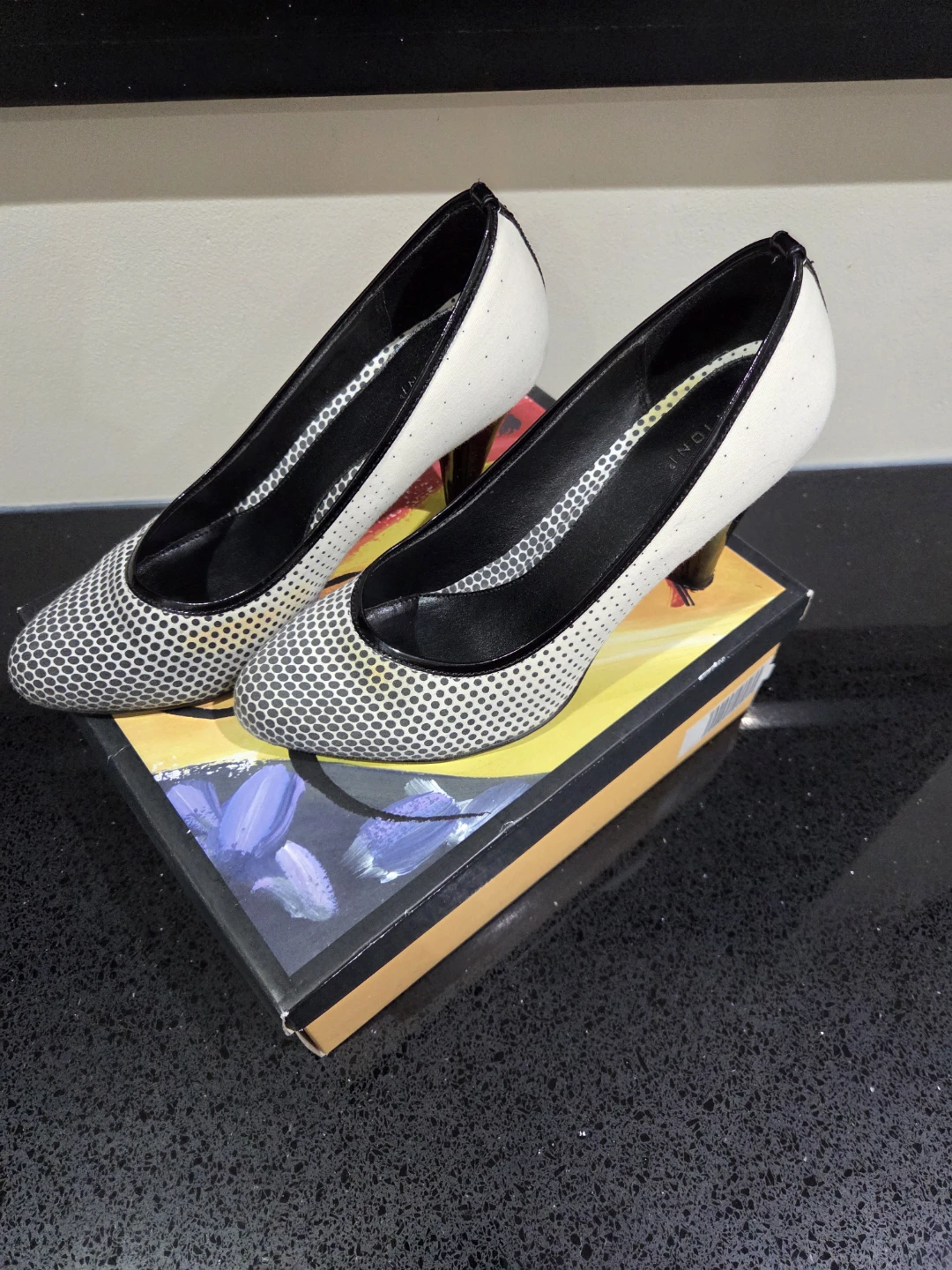 FREE Black/White Heels size 7