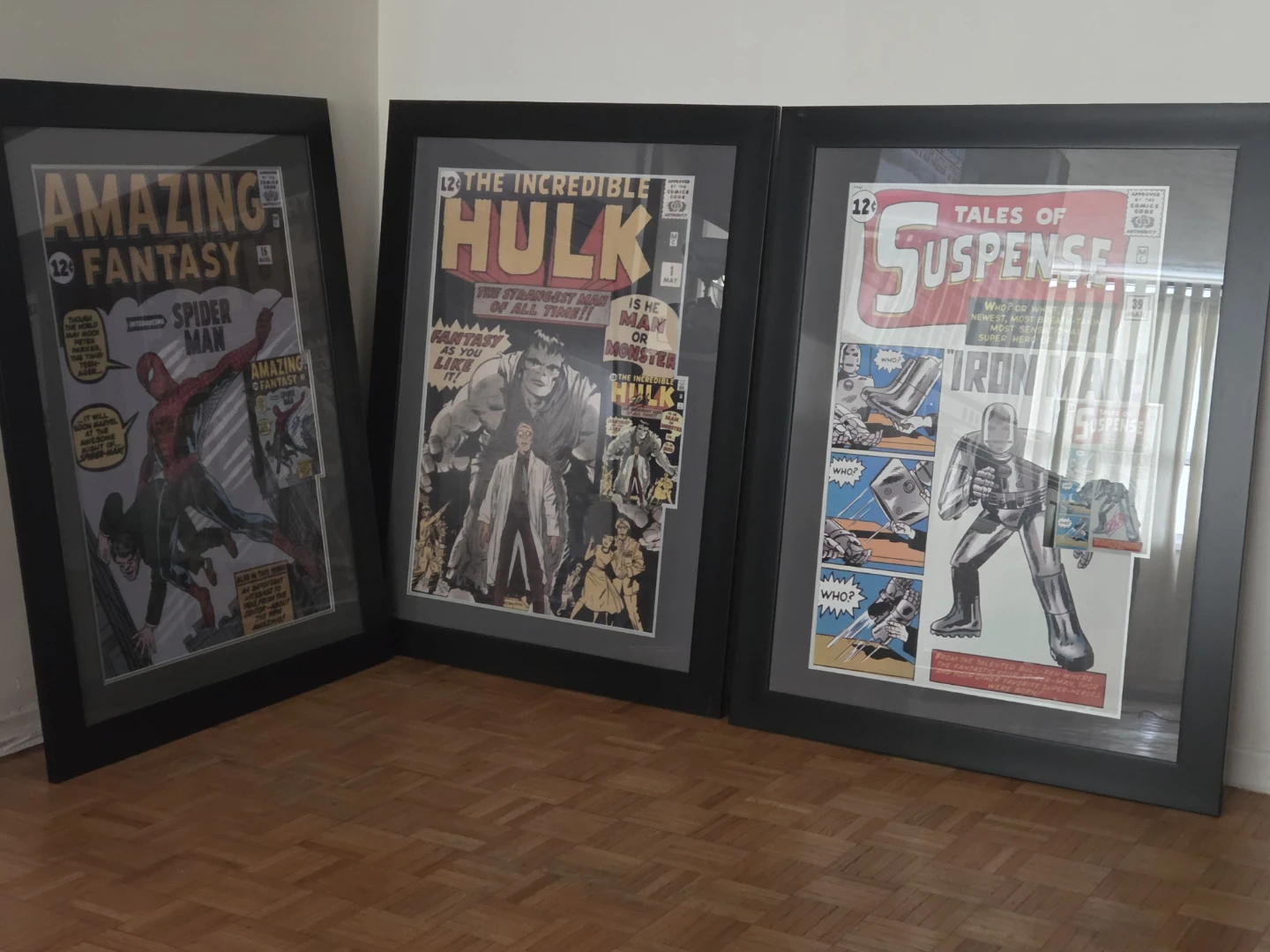 Framed Comic Books: Amazing Fantasy, Hulk, Tales of Suspense