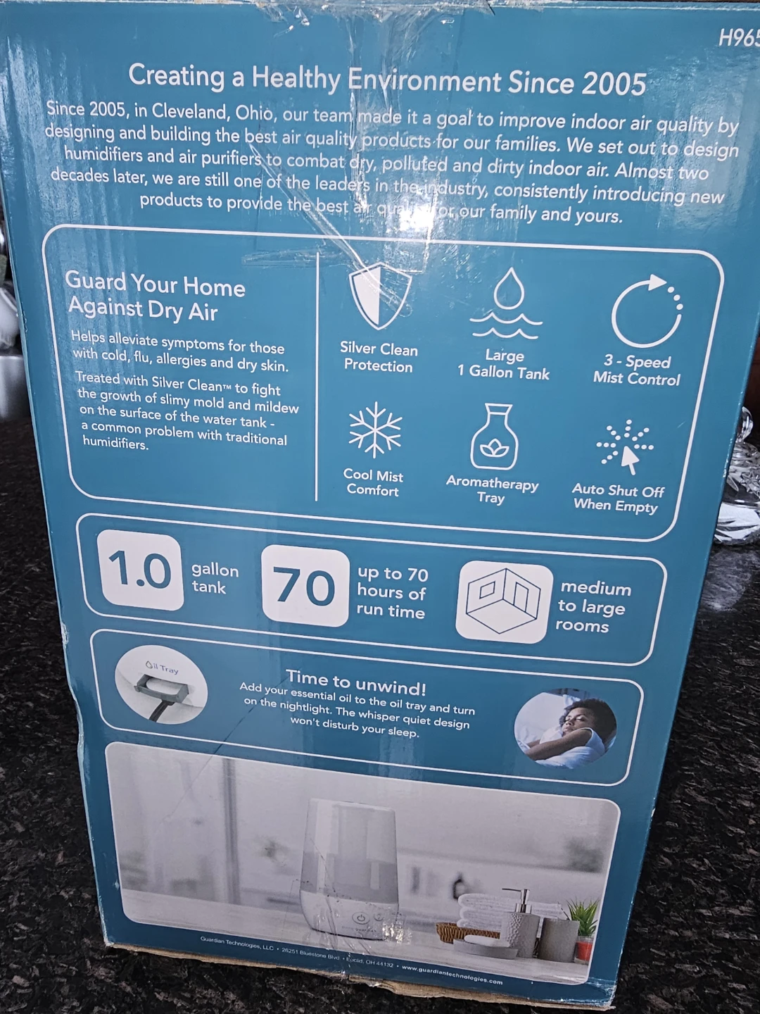 PureGuardian 70-Hour Ultrasonic Humidifier - photo 2