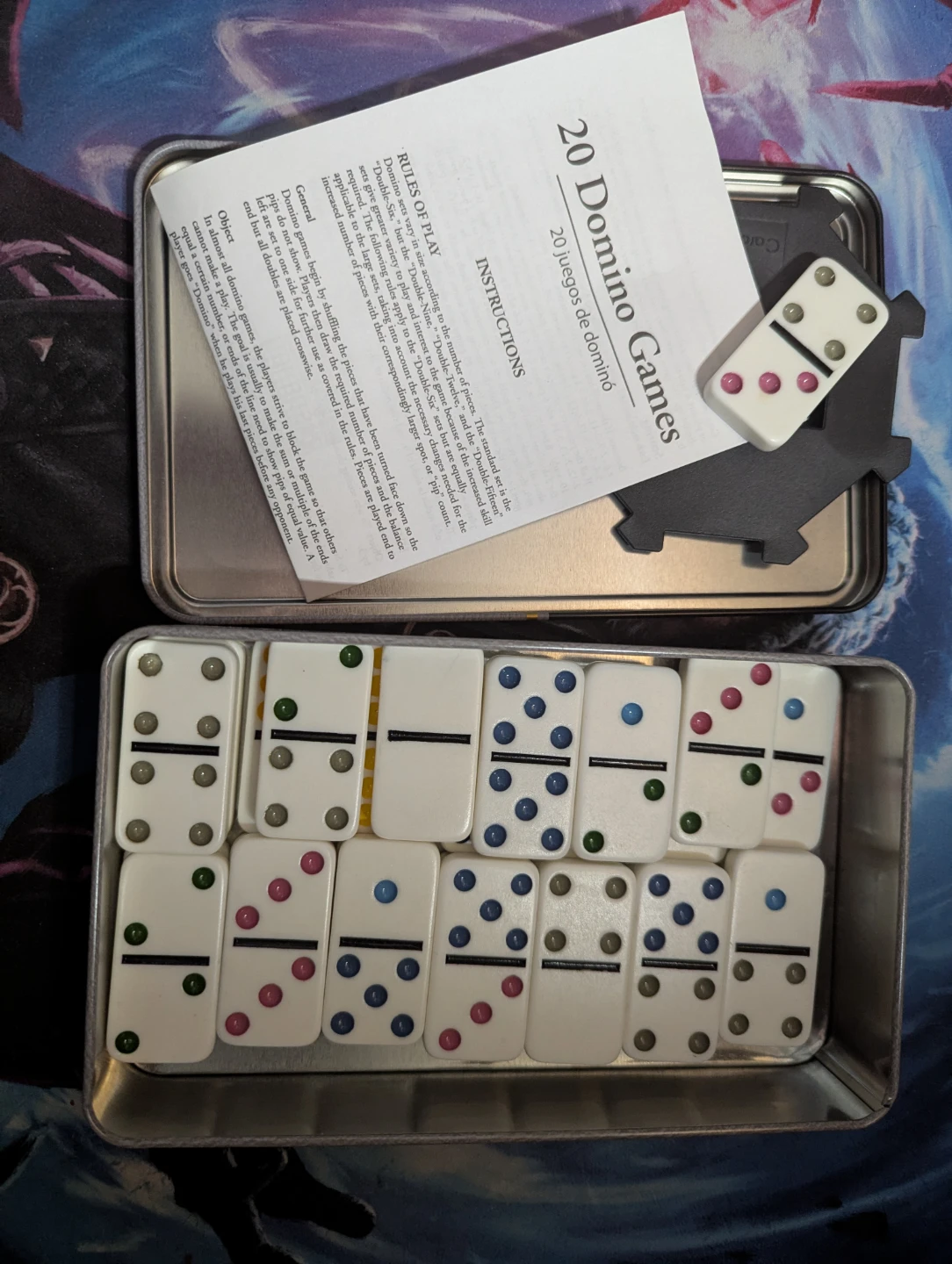 Cardinal Double Six Color Dot Dominoes - photo 2