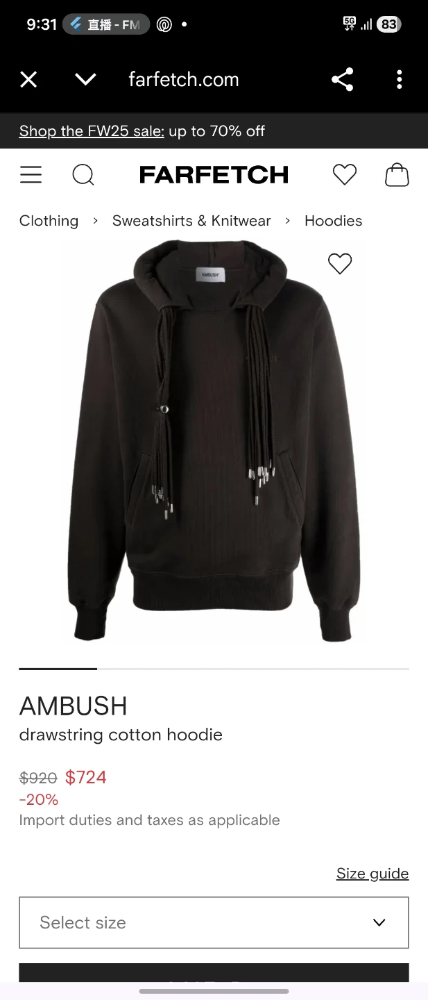 AMBUSH Multi-Cord Long-Sleeve Hoodie - photo 2