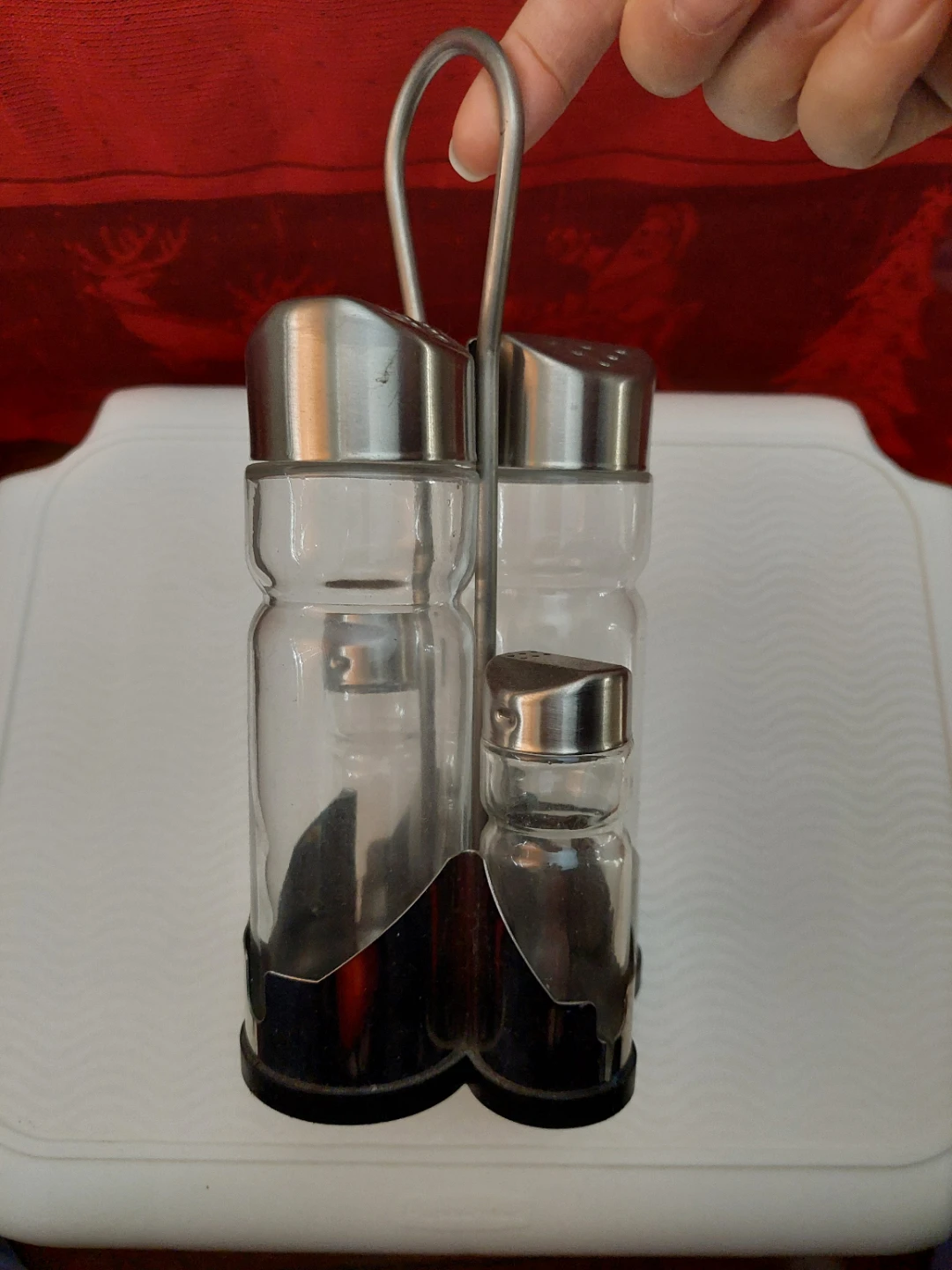 Salt and Pepper Shaker Set with Caddy
