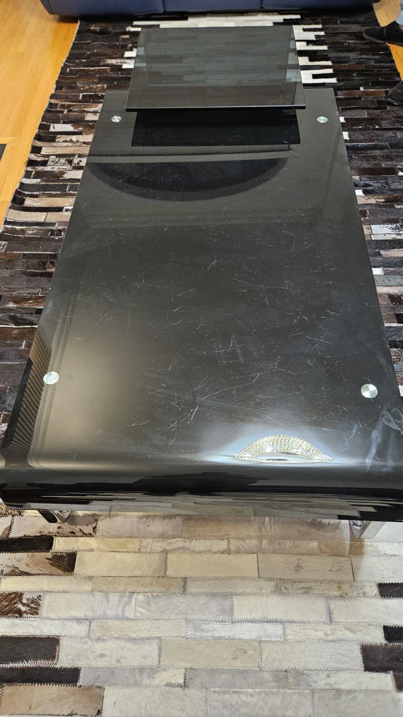 Black Glass Coffee Table