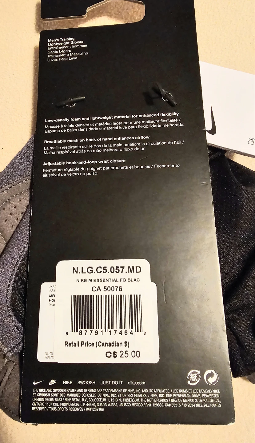 NEW Nike Lightweight Training Gloves - Medium $8 - photo 3