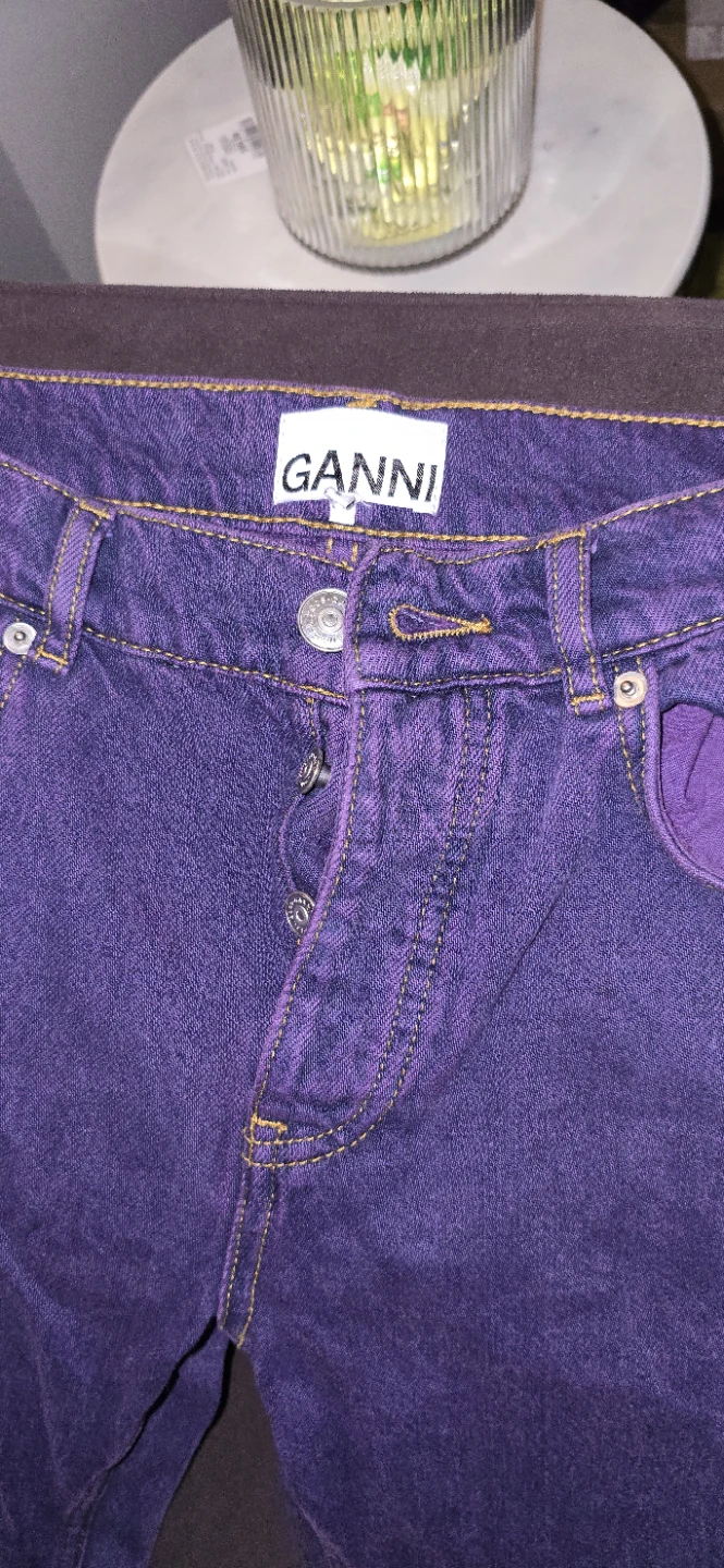 Ganni Purple Denim Jeans - photo 2