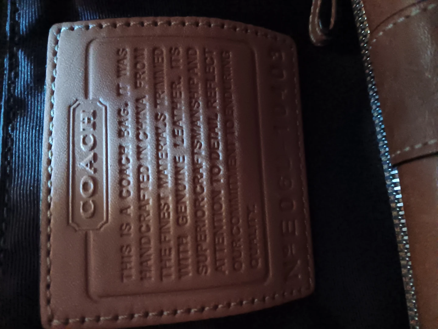 Vintage Coach Crossbody Bag & Leather Wallet Set - photo 5