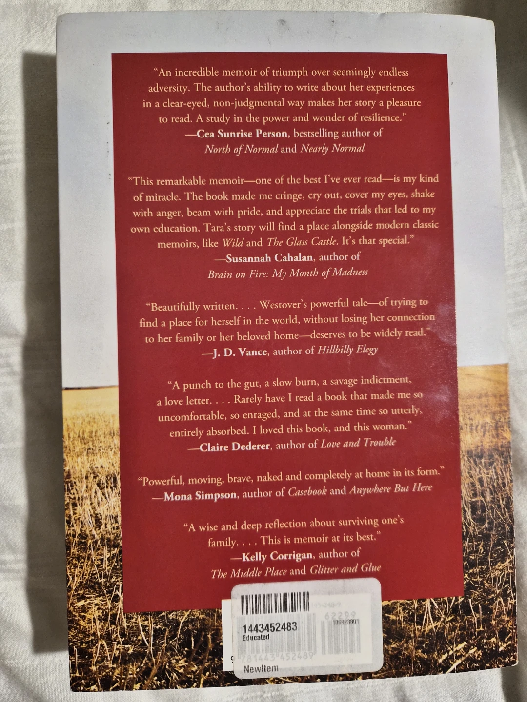 Educated by Tara Westover Memoir - photo 2