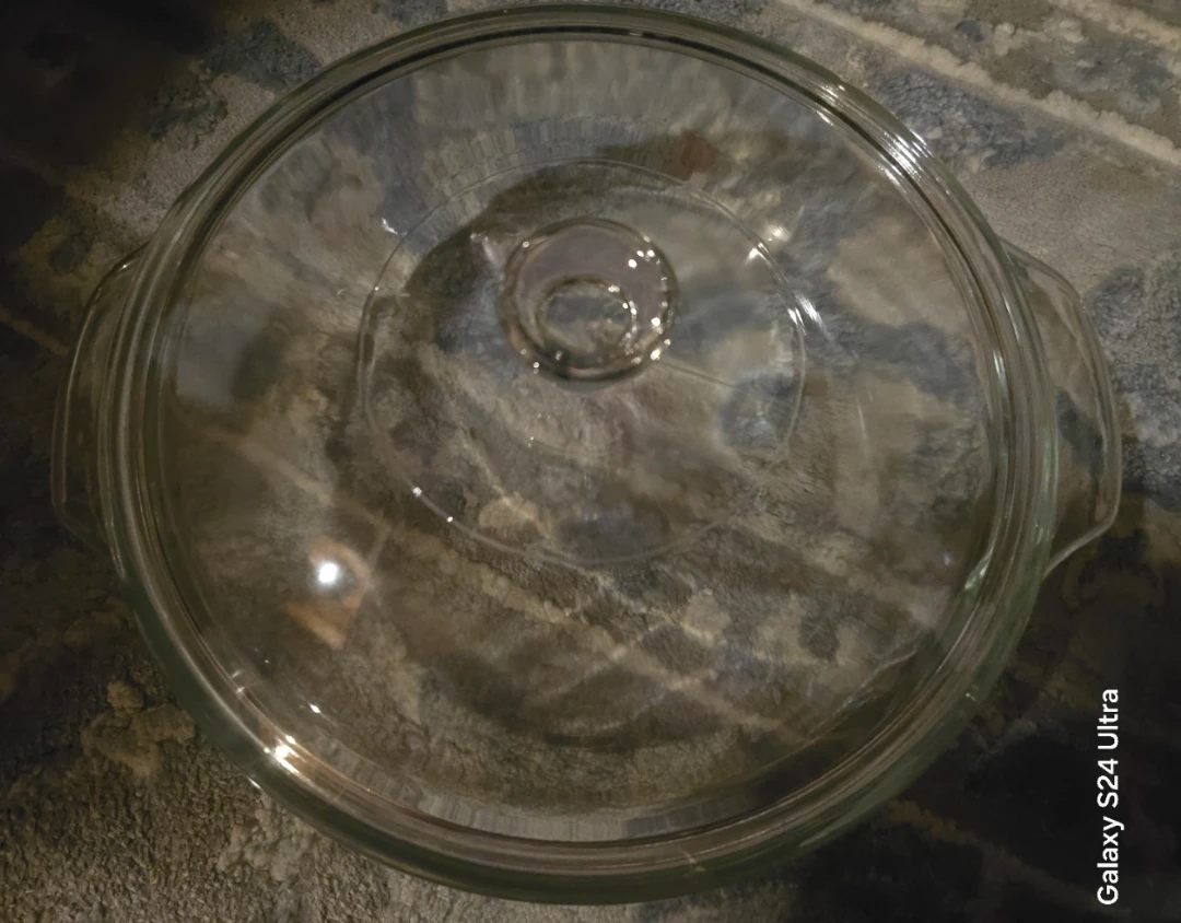 Round Glass Casserole Dish with Lid