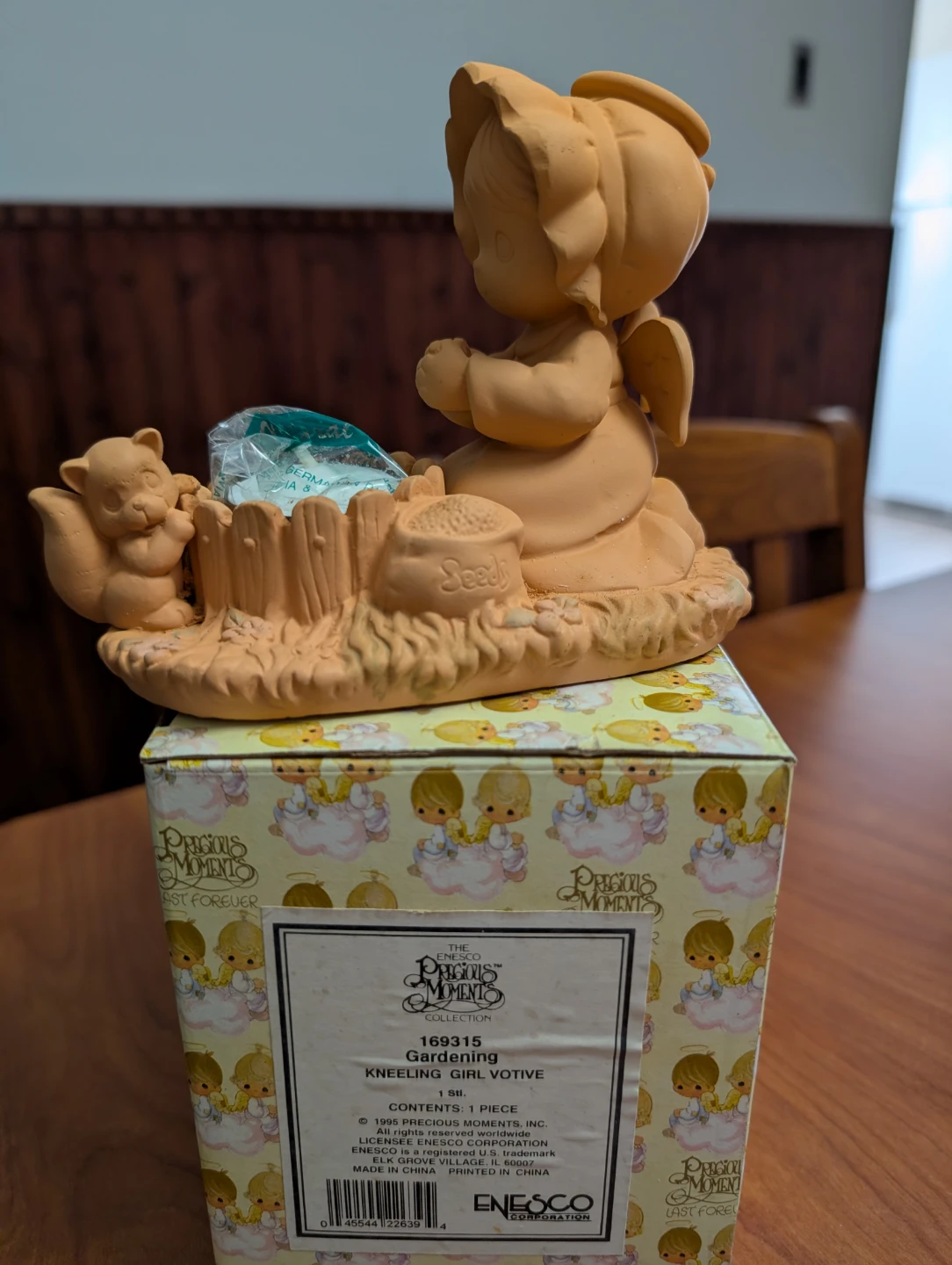 Precious Moments Gardening Kneeling Girl Votive Figurine