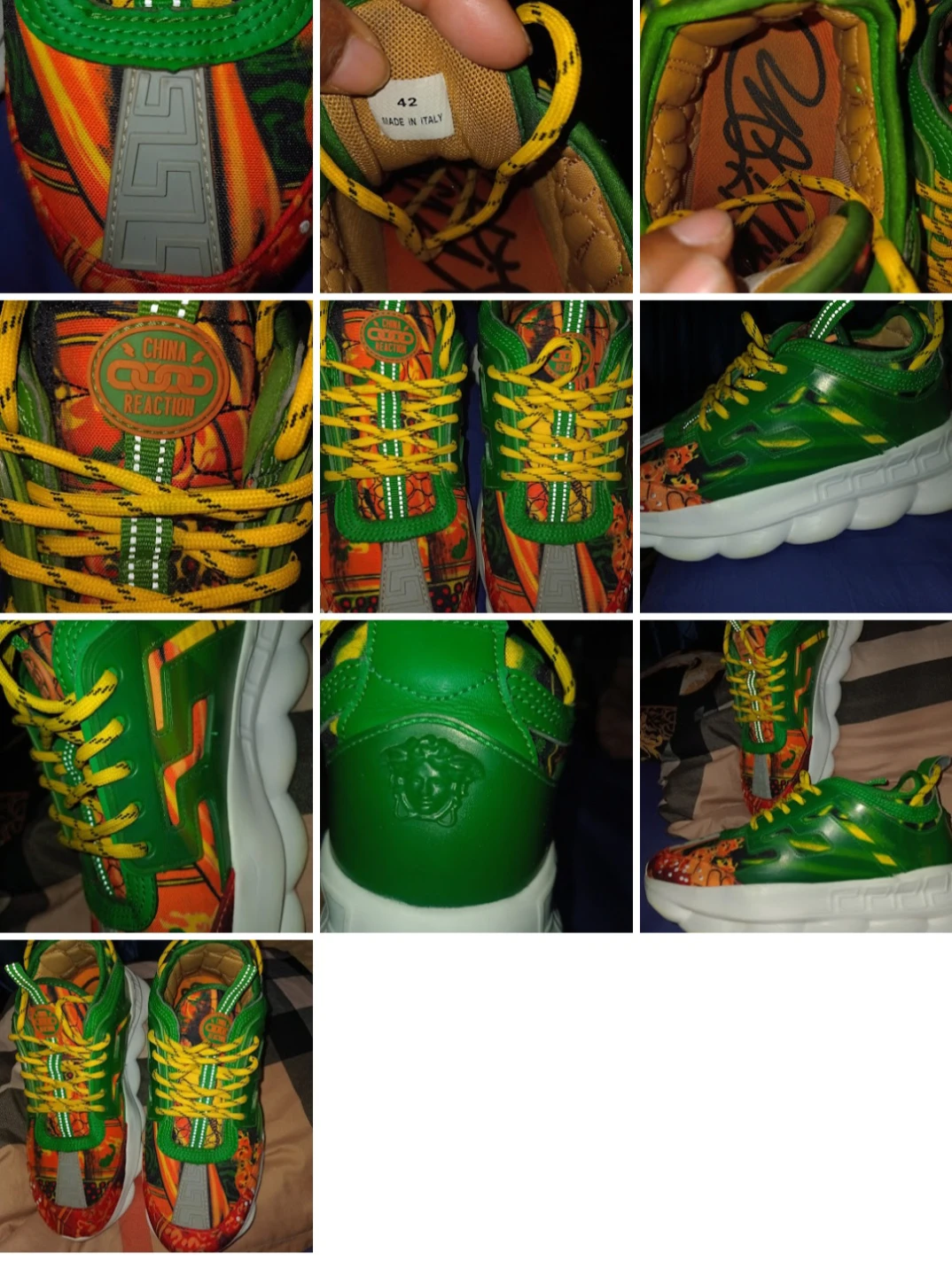 Versace Chain Reaction Sneakers Size 42