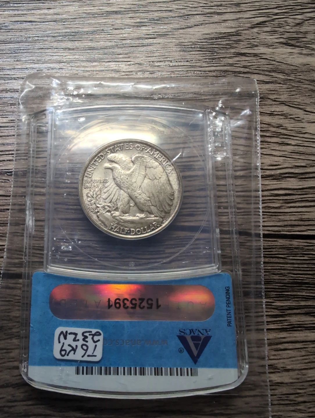 1943 Walking Liberty Half Dollar MS 64 - photo 2