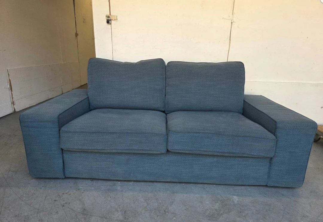 Blue Loveseat Sofa - photo 2