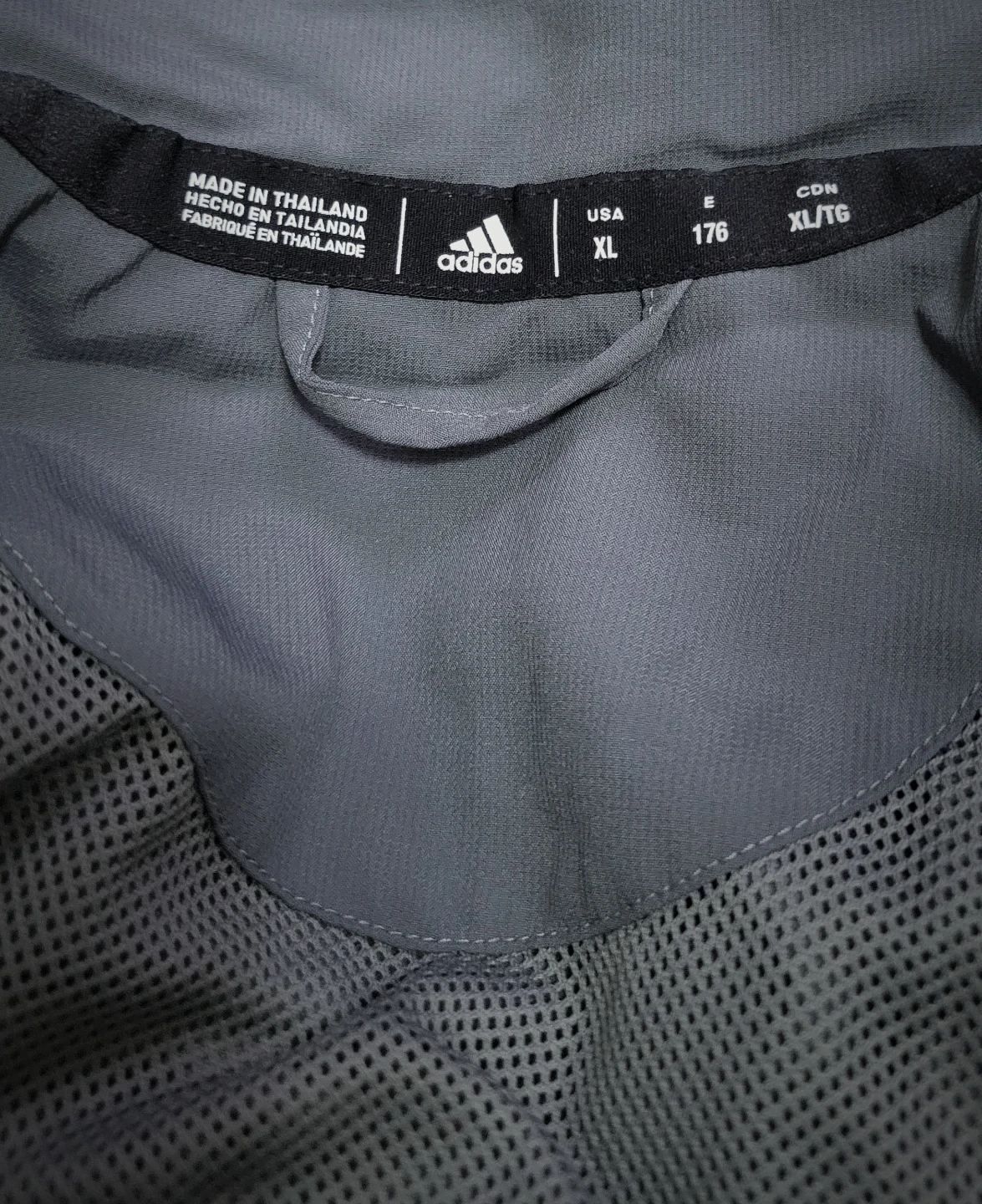 Adidas Youth R.N.K. Jckt Grefiv XL Gray Jacket - photo 3