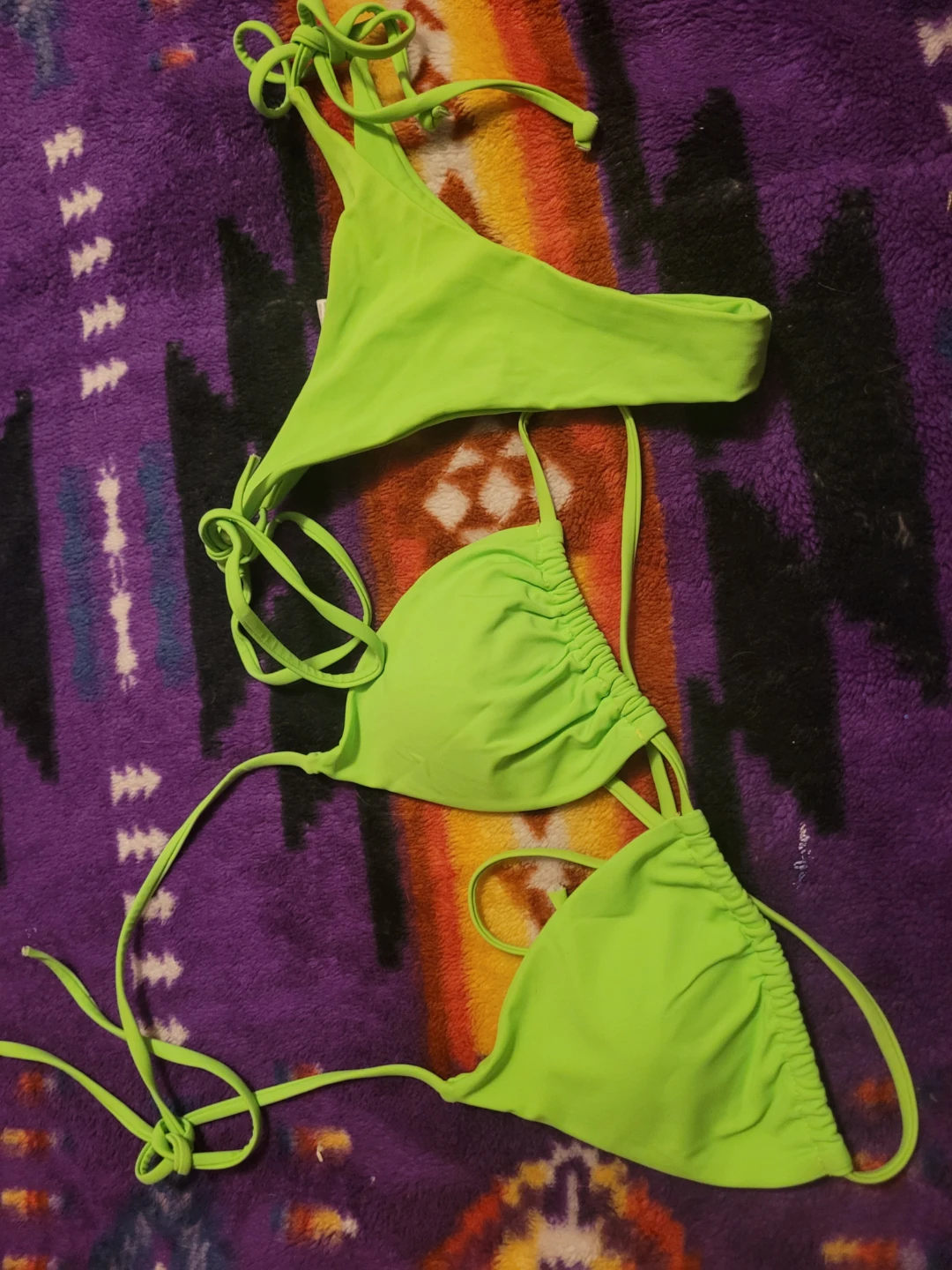 Neon Green String Bikini