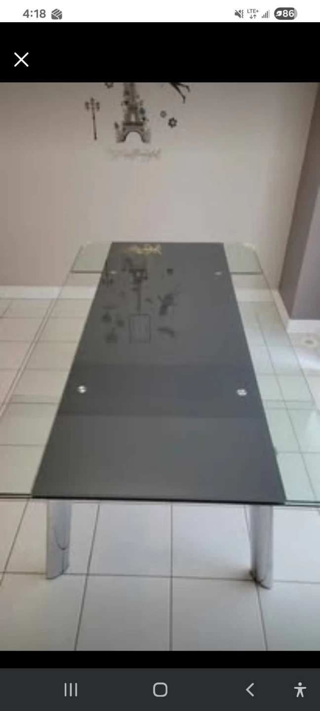 Glass Top Dining Table - photo 2