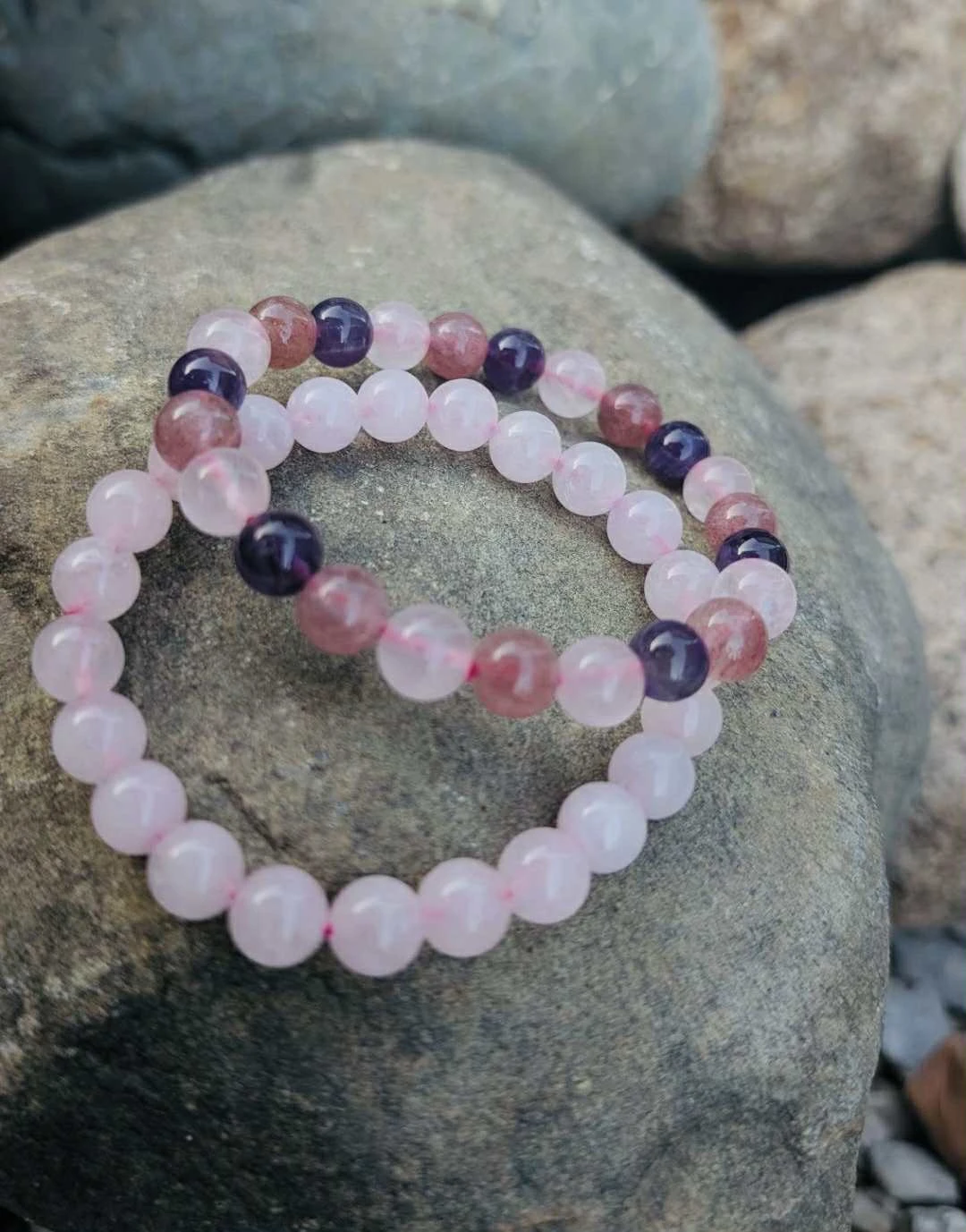 Natural stone & crystal bracelets