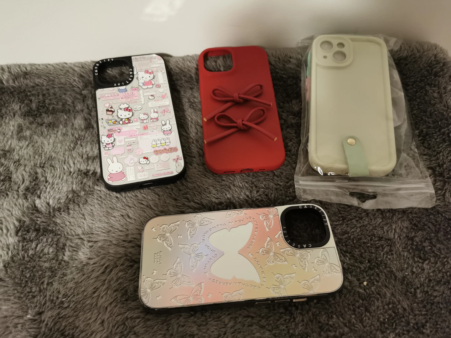 iPhone 15 Cases - Hello Kitty, Butterfly, Red Bow