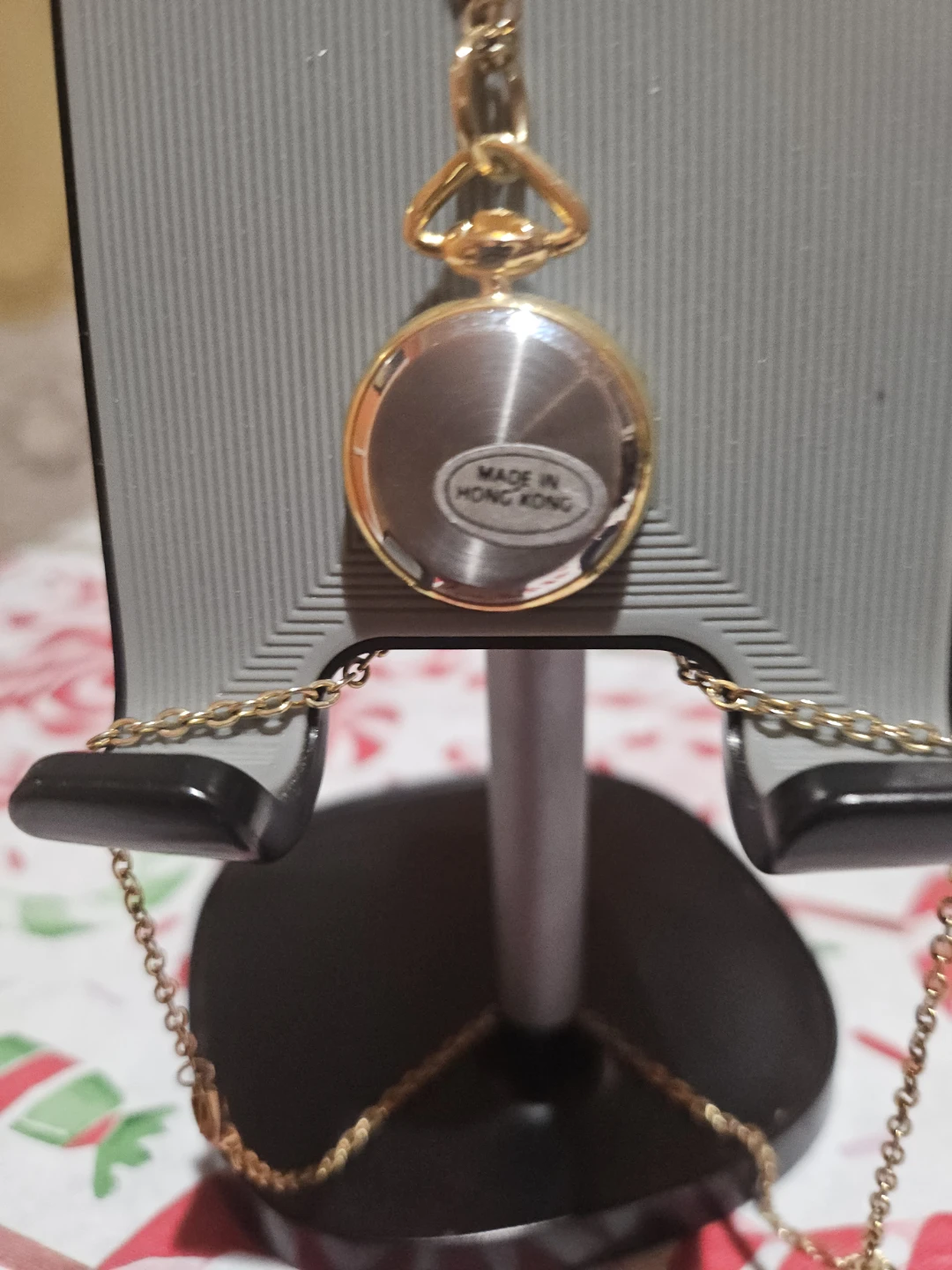 Gold Tone Pocket Watch Necklace - photo 3