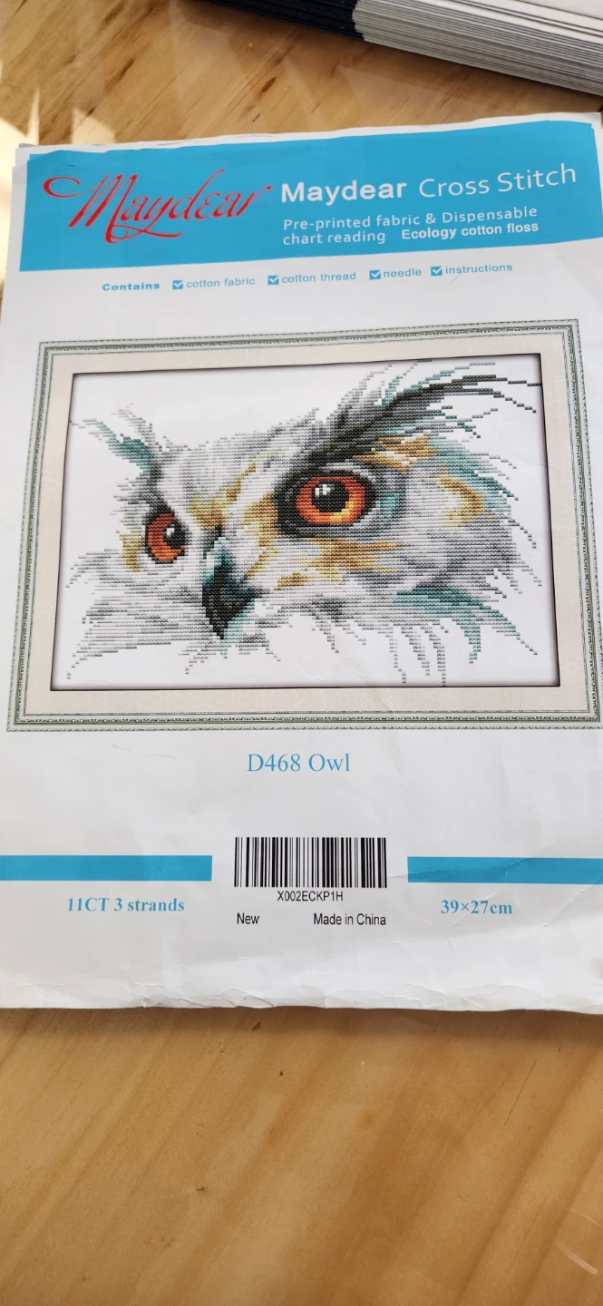 Maydear Owl Cross Stitch Kit D468