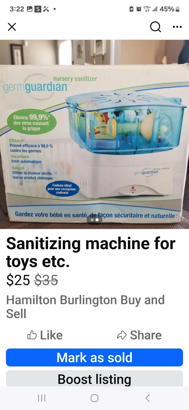 GermGuardian Nursery Sanitizer - Keep Toys Clean!