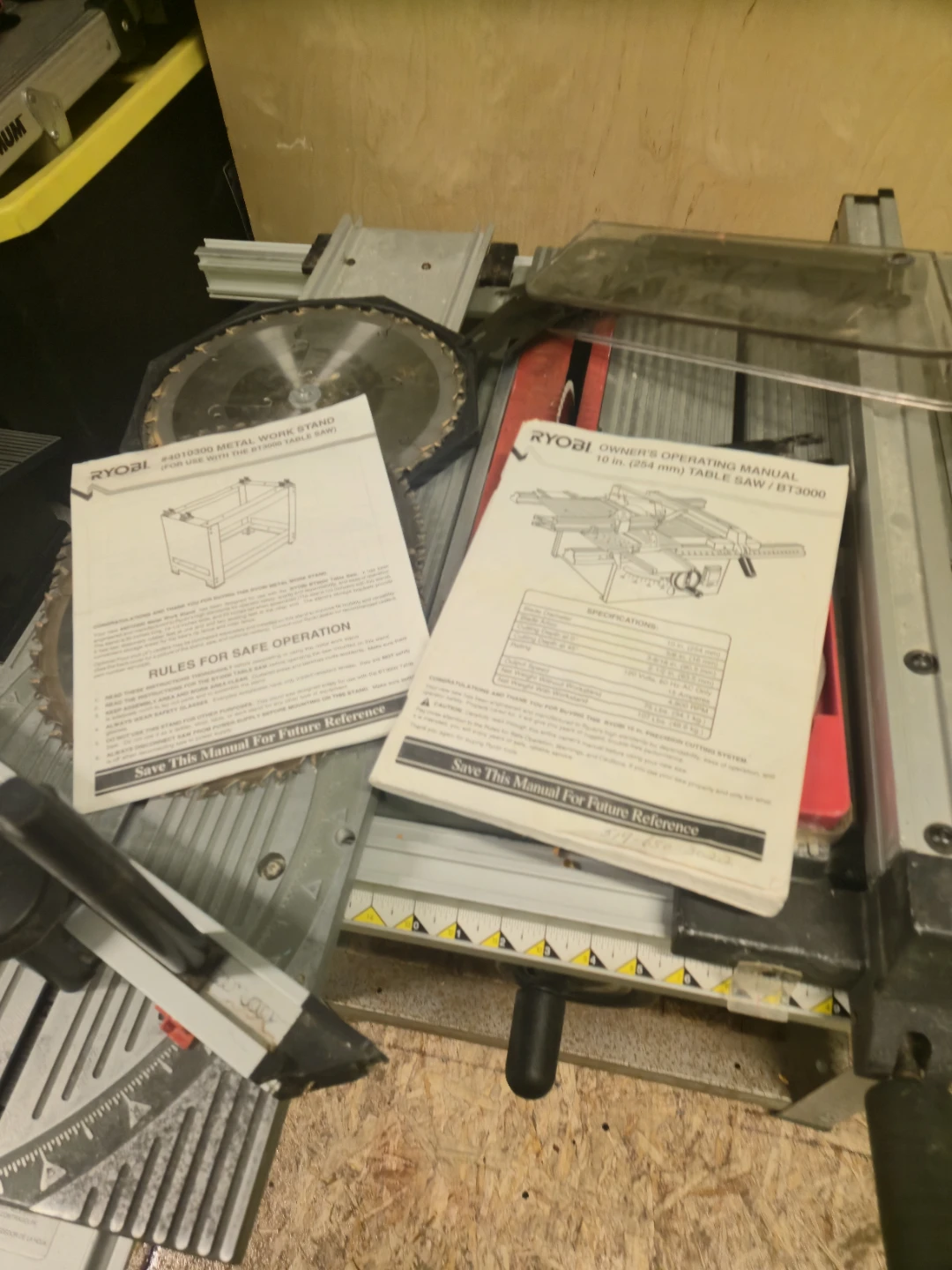 DeWalt Miter Saw and Ryobi Table Saw Bundle - photo 4